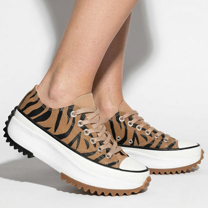 Women's platform sneakers with thick sole