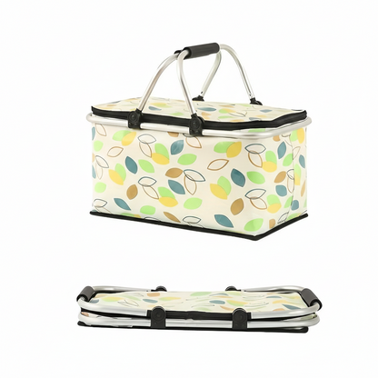 Picnico Foldable Checked Picnic Basket – Versatile 22L Outdoor Companion