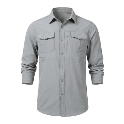 Wanderhemd Hike & Haven, Farbe Light Gray, Packshot