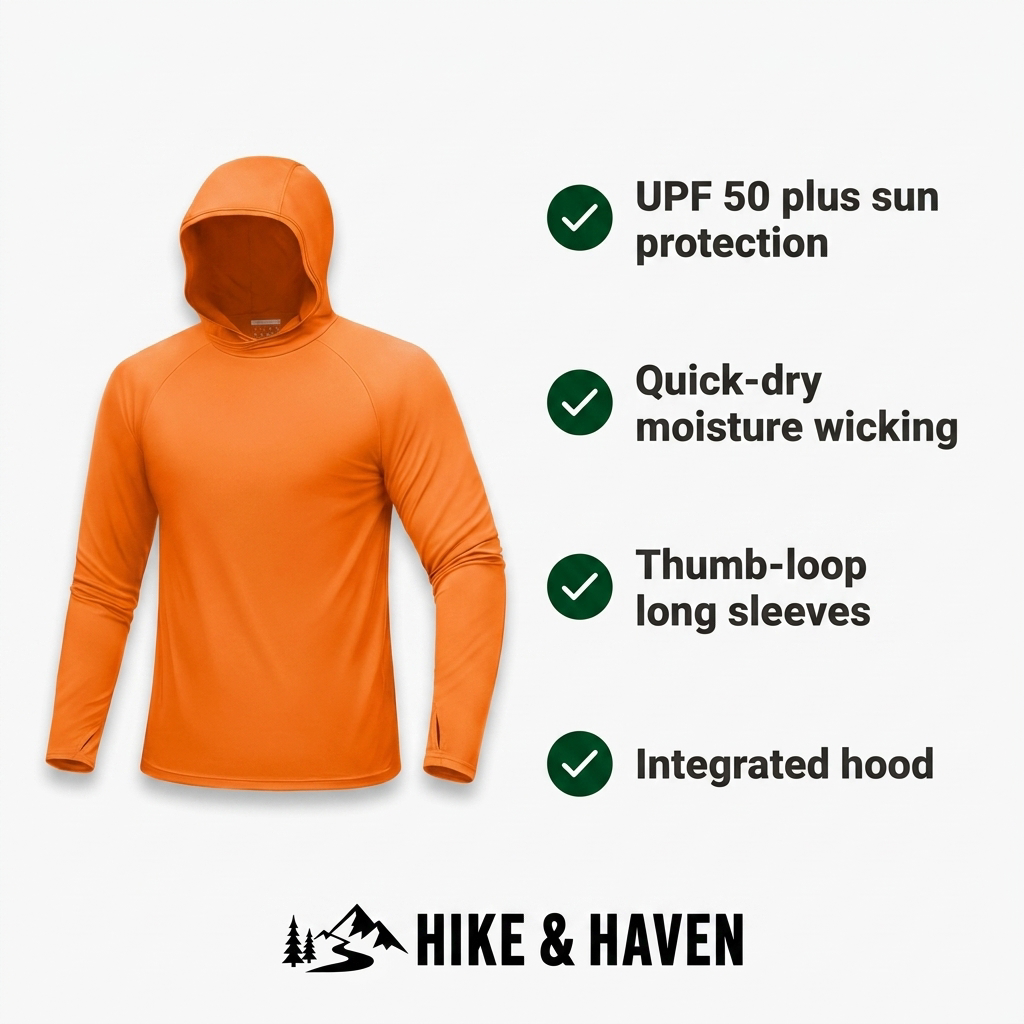 Sonnenhoodie Hike & Haven Herren, Produktvorteile