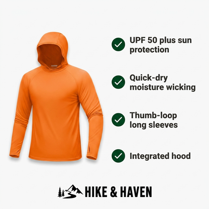 Sonnenhoodie Hike & Haven Herren, Produktvorteile