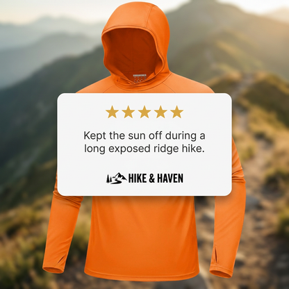 Sonnenhoodie Hike & Haven Herren, Kundenstimme