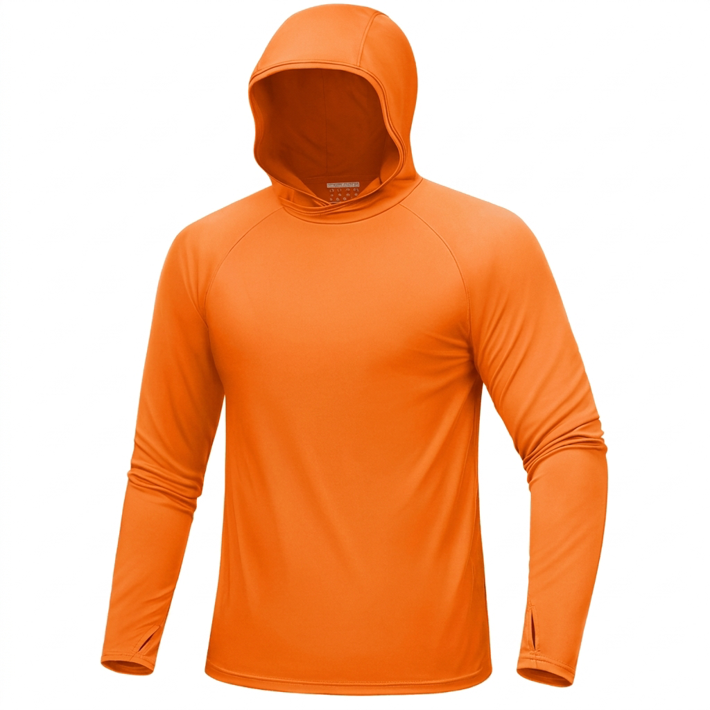 Sonnenhoodie Hike & Haven Herren, Farbe Orange, Packshot