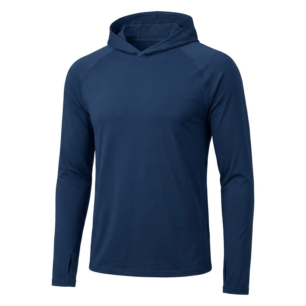 Sonnenhoodie Hike & Haven Herren, Farbe Marineblau, Packshot