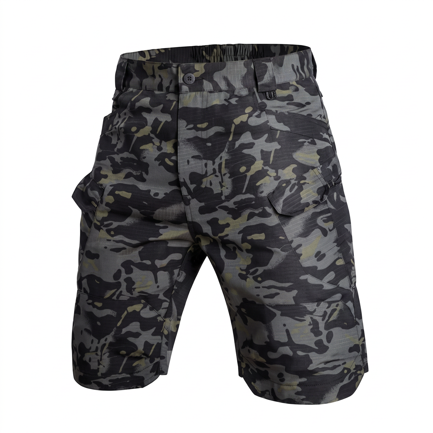 Hike & Haven Cargo-Shorts Herren Dunkel-Camouflage Packshot