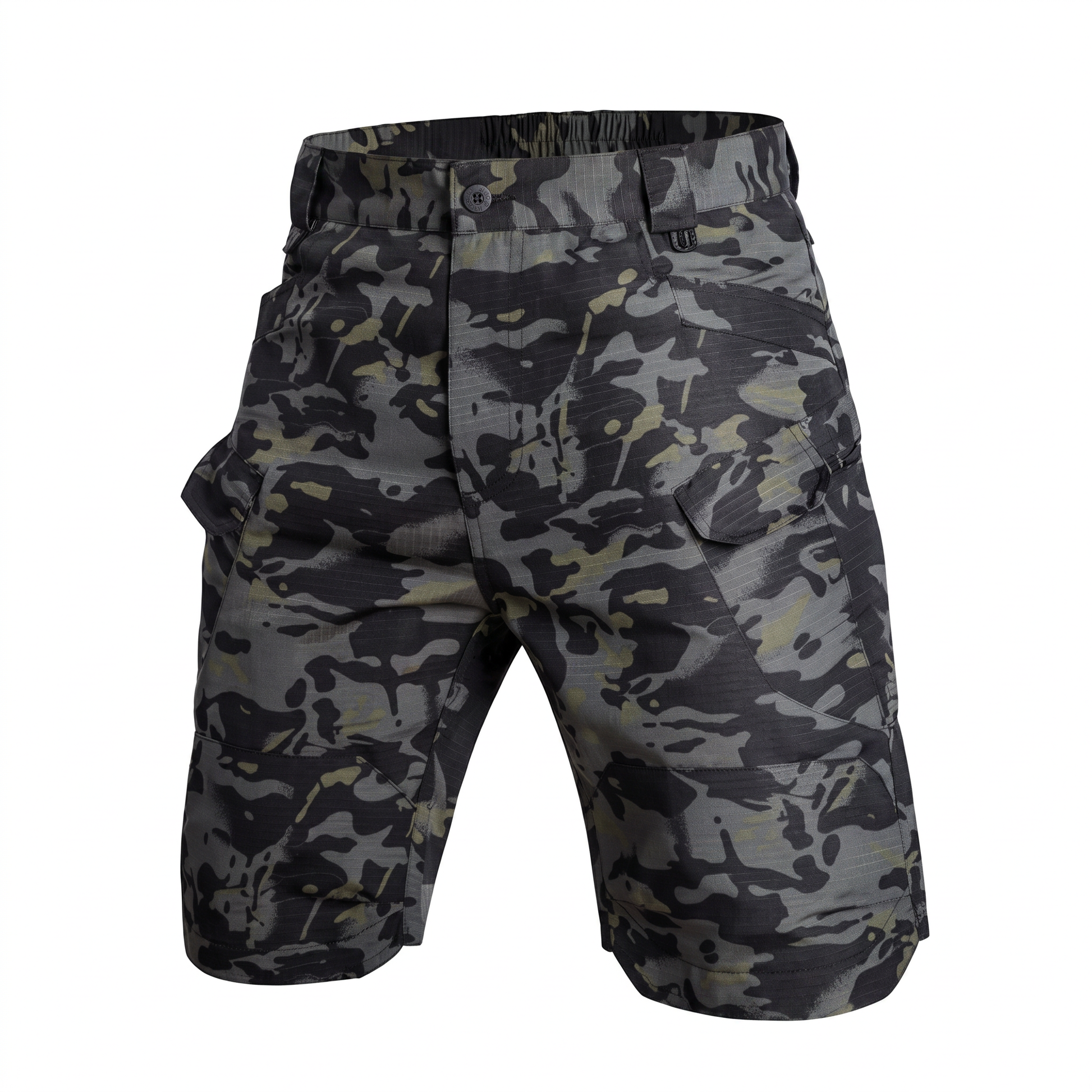 Hike & Haven Cargo-Shorts Herren Dunkel-Camouflage Packshot