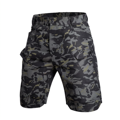 Hike & Haven Cargo-Shorts Herren Dunkel-Camouflage Packshot