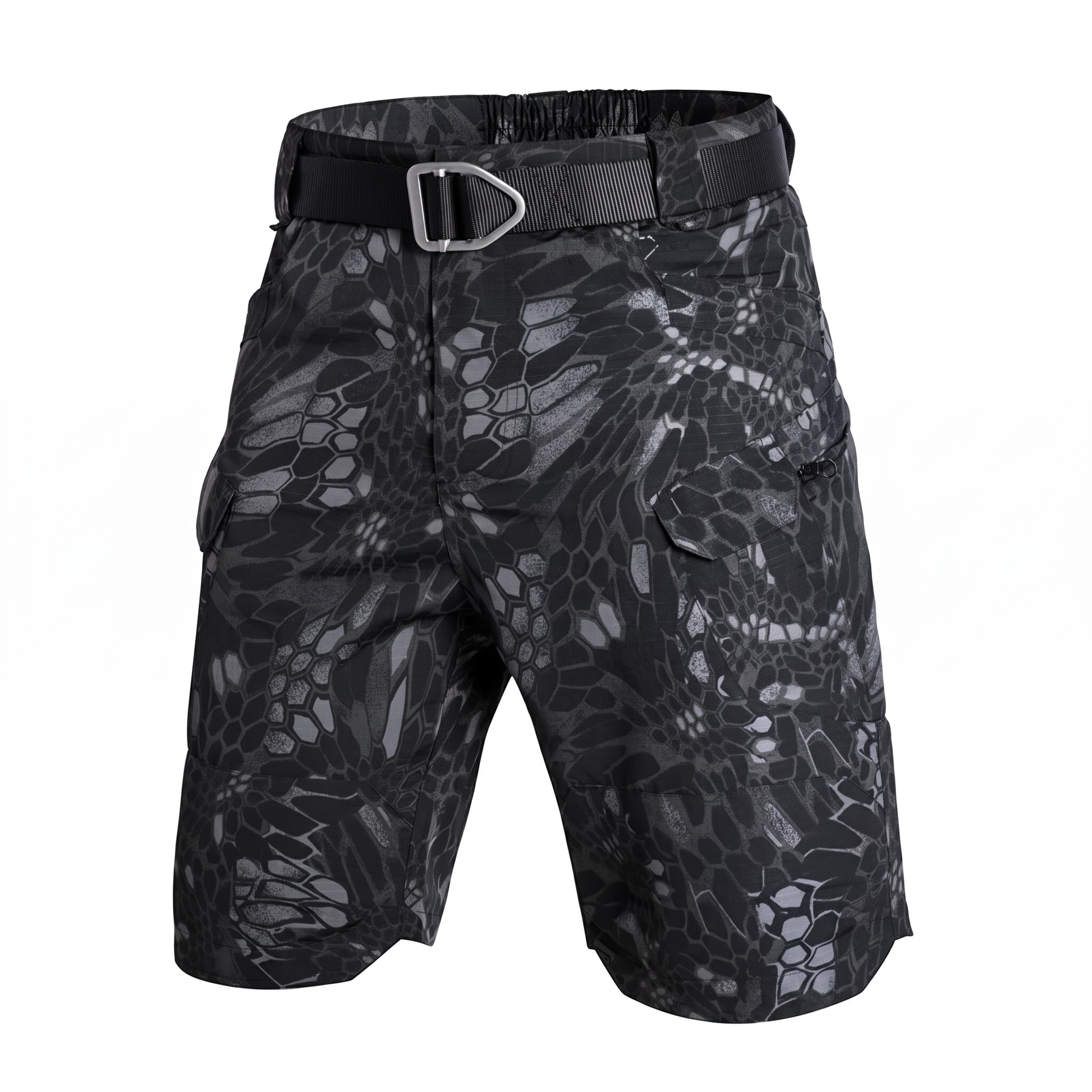 Hike & Haven Cargo-Shorts Herren Schlangen-Camouflage Packshot