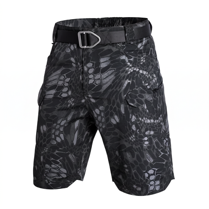 Hike & Haven Cargo-Shorts Herren Schlangen-Camouflage Packshot
