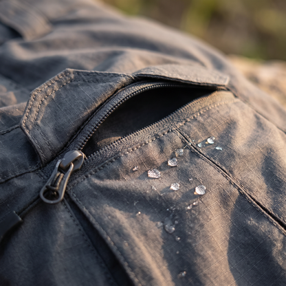 Hike & Haven Cargo-Shorts Detailaufnahme Tasche