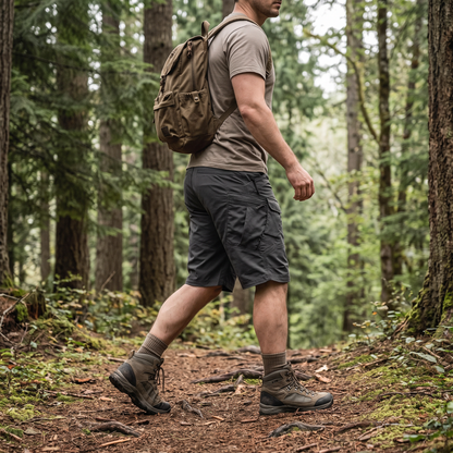 Hike & Haven Cargo-Shorts Lifestyle Wanderweg Passform