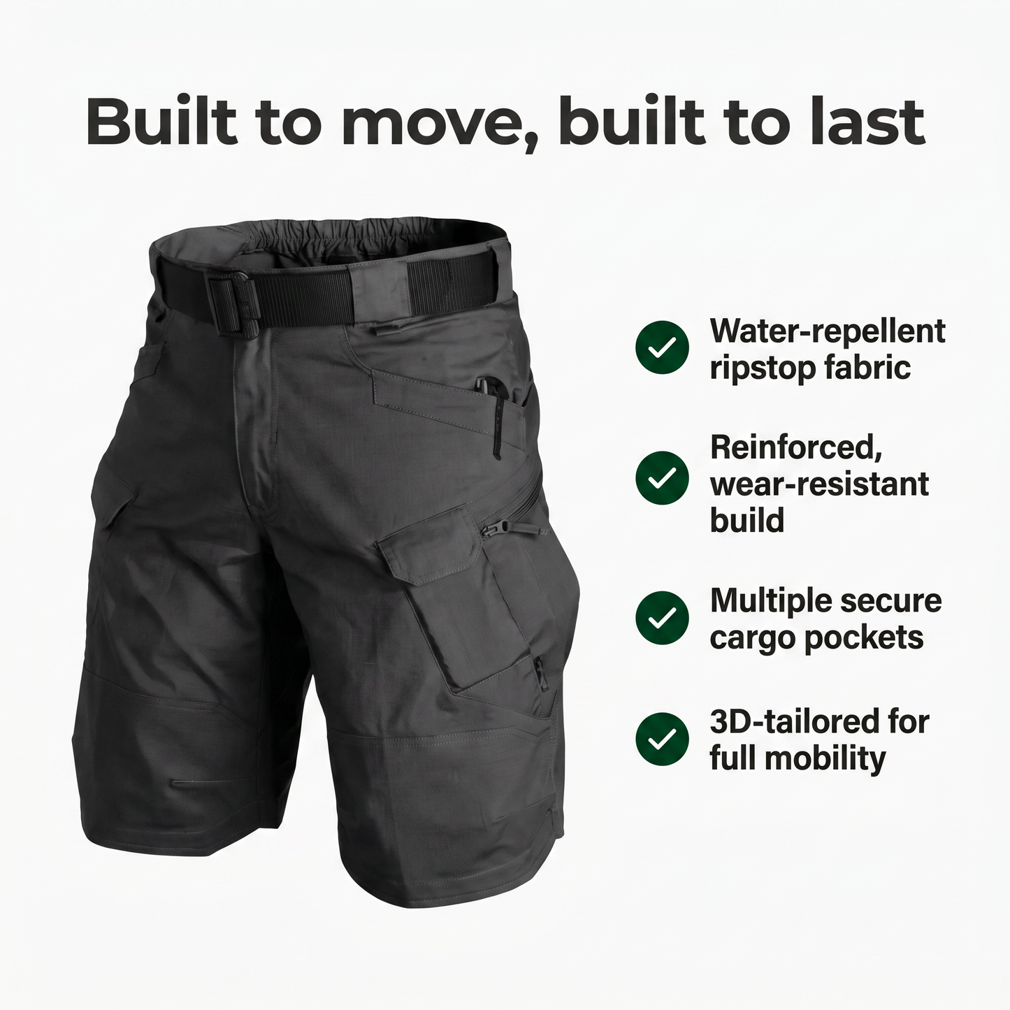 Hike & Haven Cargo-Shorts Vorteile Uebersicht