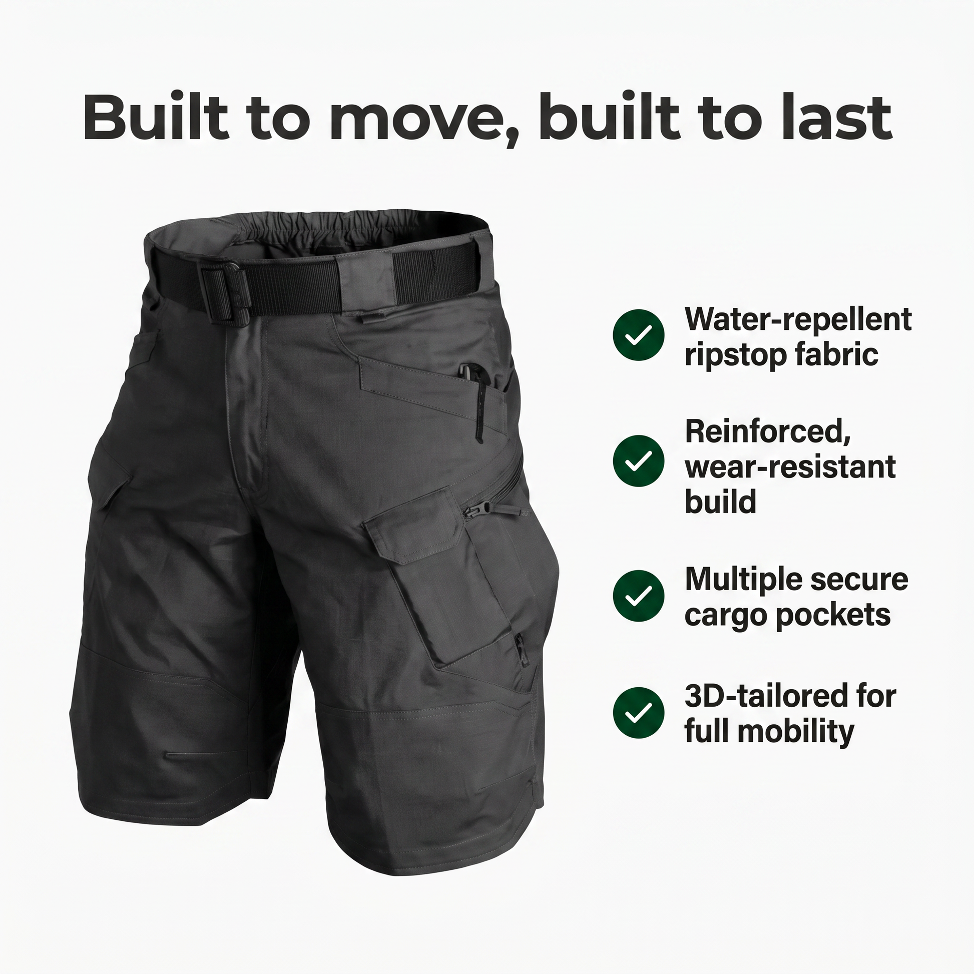 Hike & Haven Cargo-Shorts Vorteile Uebersicht
