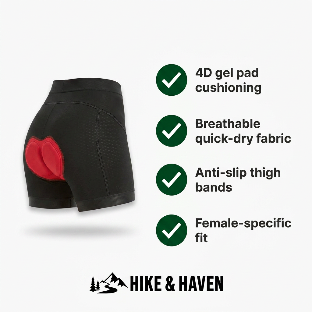 Radhose Hike & Haven Damen, Produktvorteile