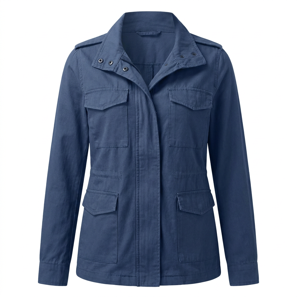 Wanderjacke Hike & Haven Damen, Farbe Blau, Packshot