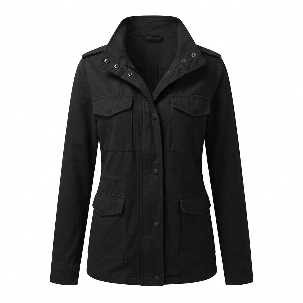 Wanderjacke Hike & Haven Damen, Farbe Schwarz, Packshot