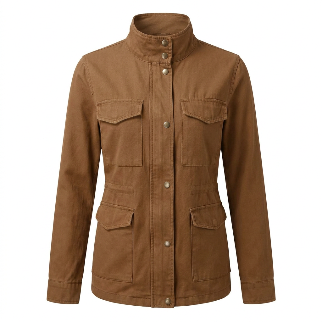 Wanderjacke Hike & Haven Damen, Farbe Braun, Packshot