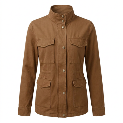 Wanderjacke Hike & Haven Damen, Farbe Braun, Packshot