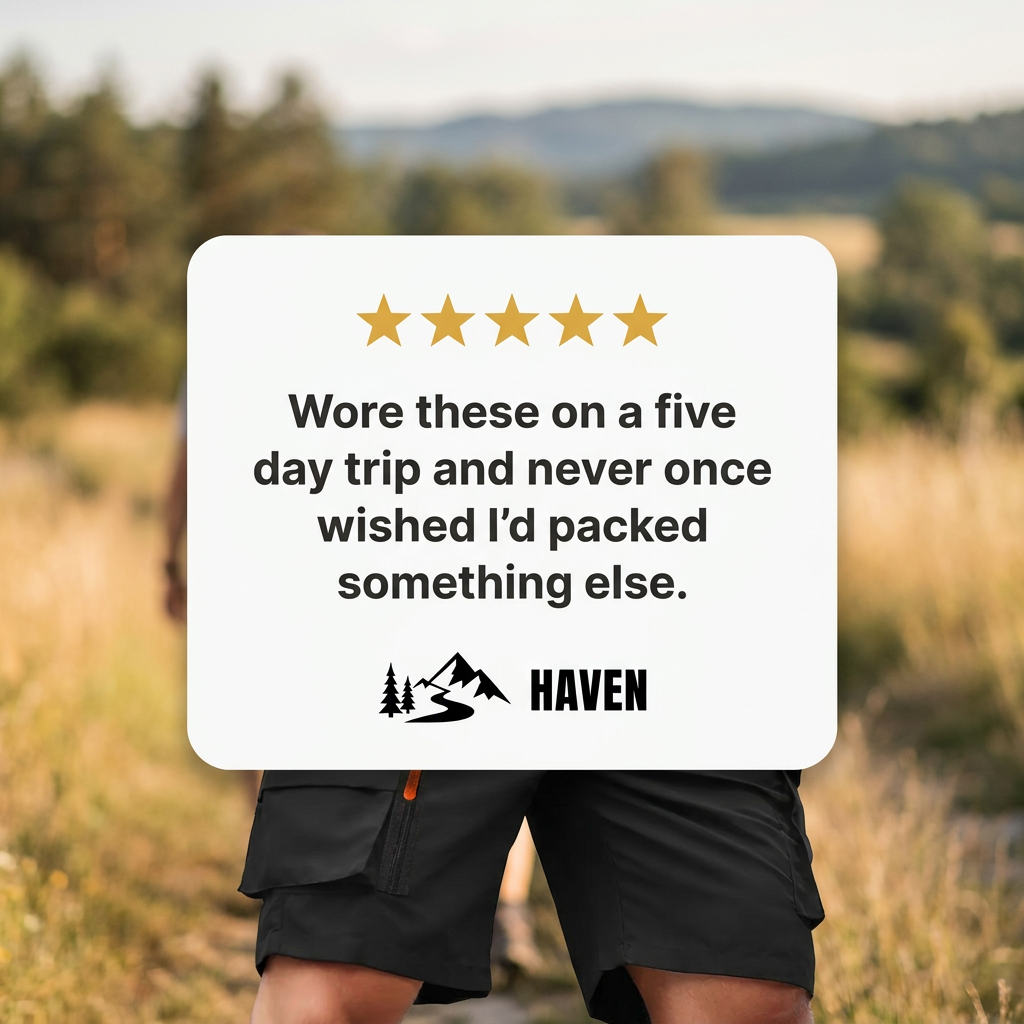 Wandershorts Hike & Haven Herren, Kundenstimme