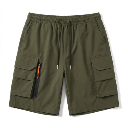 Wandershorts Hike & Haven Herren, Farbe Armeegruen, Packshot