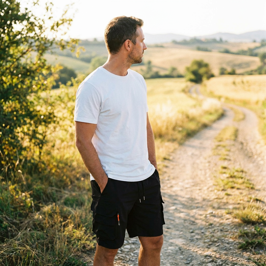 Wandershorts Hike & Haven Herren, Lifestyle auf dem Land