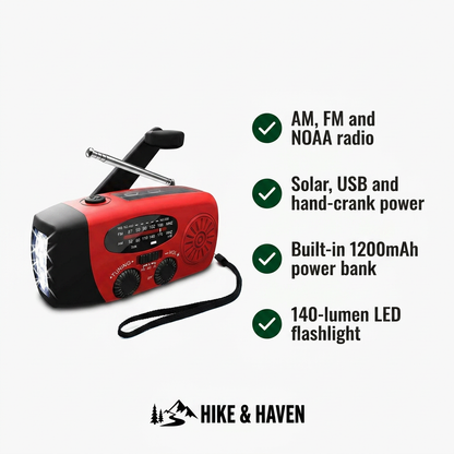 Notfallradio Hike & Haven, Produktvorteile