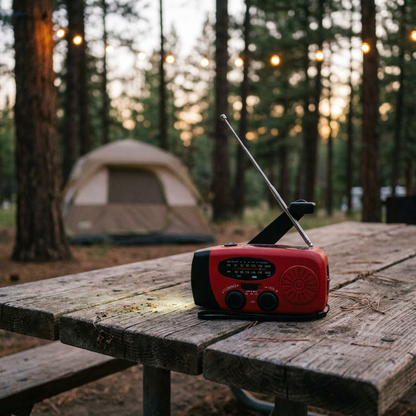Notfallradio Hike & Haven, Lifestyle am Campingtisch