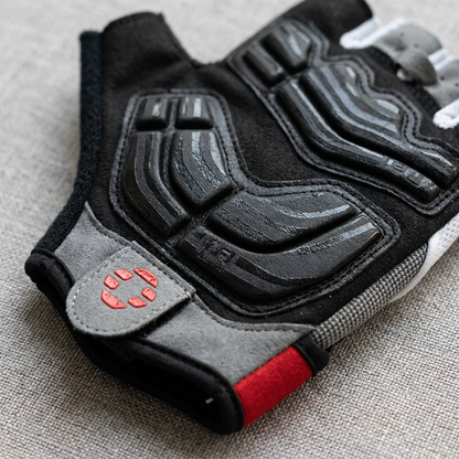 Radhandschuhe Hike & Haven, Detailaufnahme Polster und Verschluss