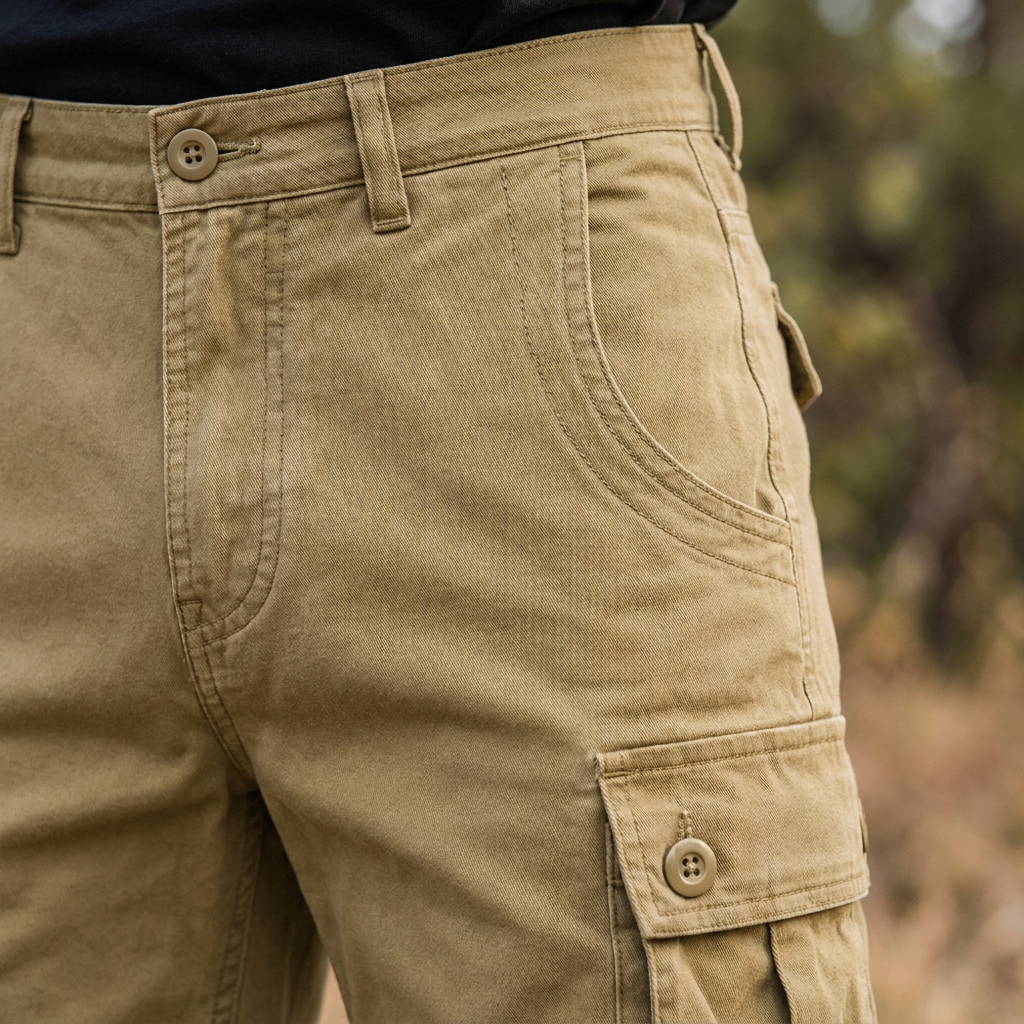 Wanderhose Hike & Haven, Detailaufnahme Tasche und Bund