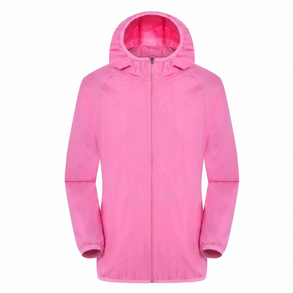 Sonnenschutzjacke Rosa, Studiofoto vor weißem Hintergrund