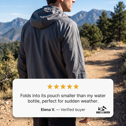 Kundenbewertung: fünf Sterne, kleiner als Wasserflasche verpackt