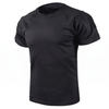 Tactical-Shirt Schwarz, Studiofoto vor weißem Hintergrund