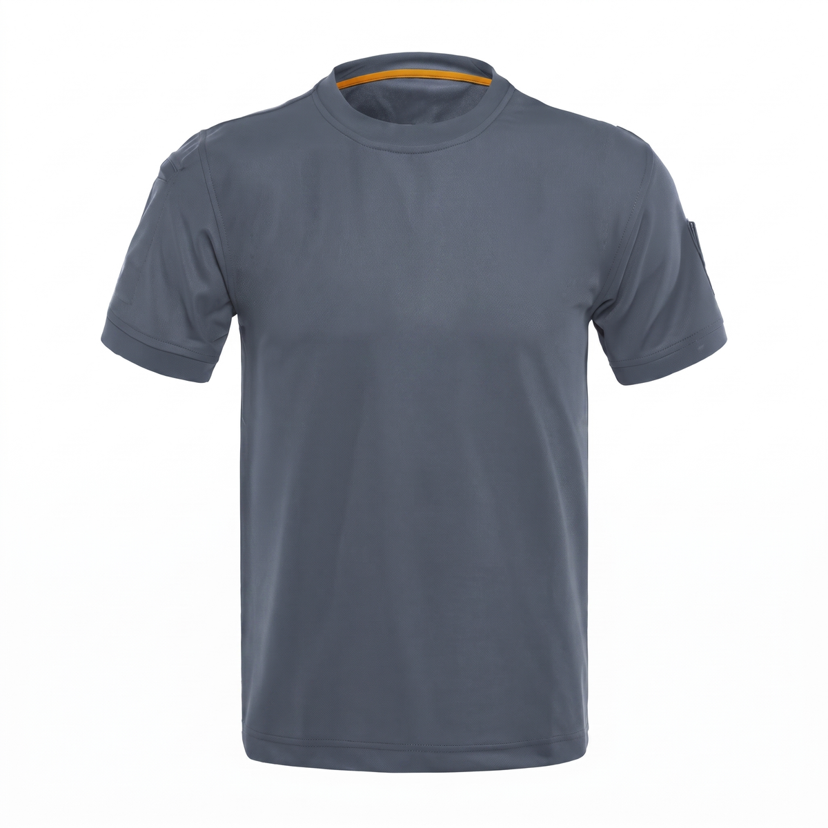 Tactical-Shirt Grau, Studiofoto vor weißem Hintergrund