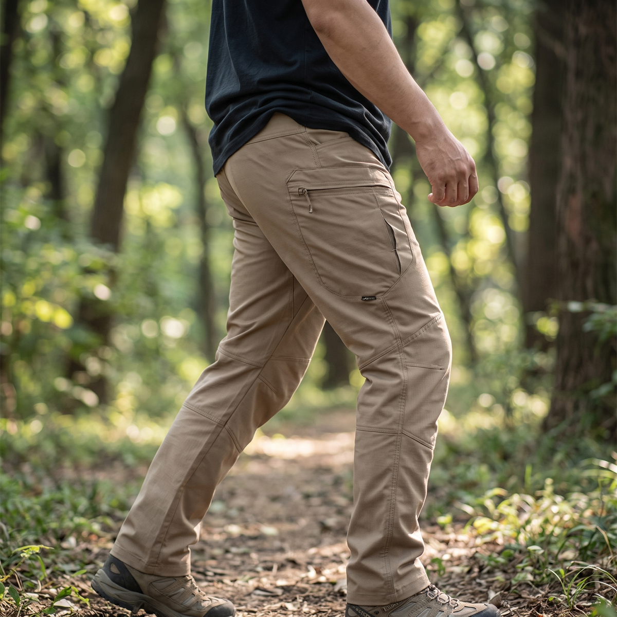 Tactical Outdoor Trousers, Water-Repellent, Multiple Pockets