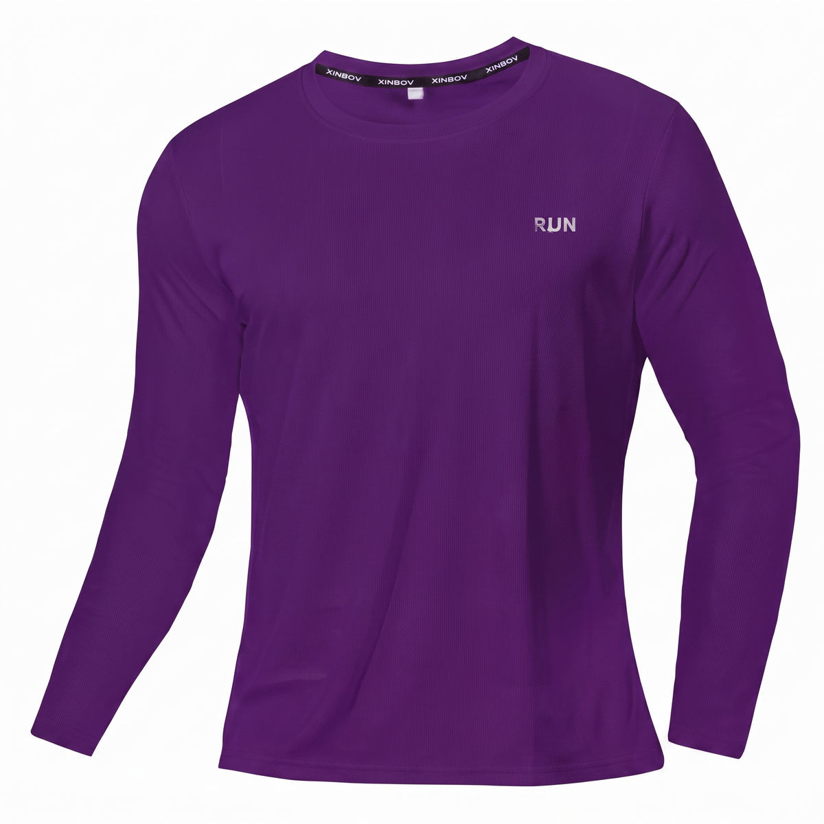 Langarm Laufshirt Herren, Lila