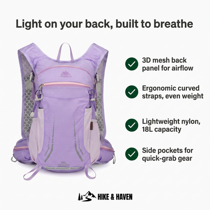 Hike & Haven Wanderrucksack Vorteile Uebersicht
