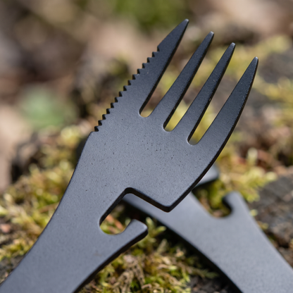 Hike & Haven Multitool Detailaufnahme Gabel