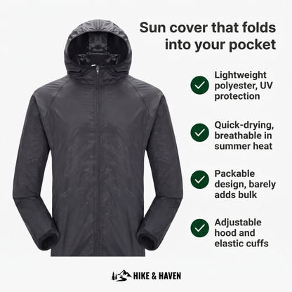 Hike & Haven Sonnenschutzjacke Vorteile Uebersicht