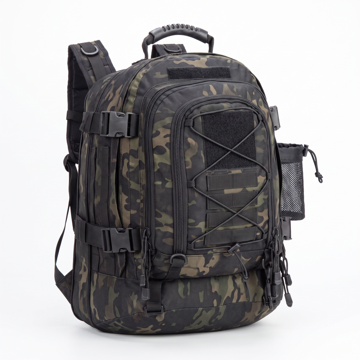 Hike & Haven Taktischer Rucksack Black CP Packshot