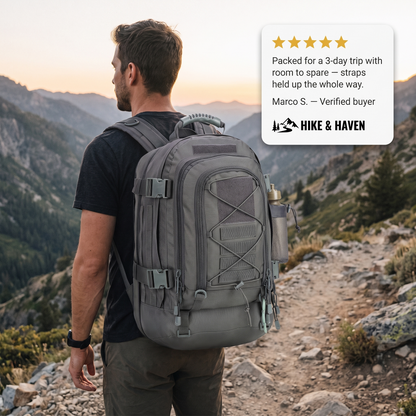Hike & Haven Taktischer Rucksack Kundenbewertung