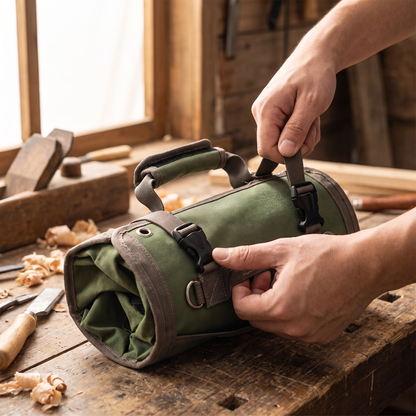 Hike & Haven Werkzeugtasche Lifestyle Aufrollen