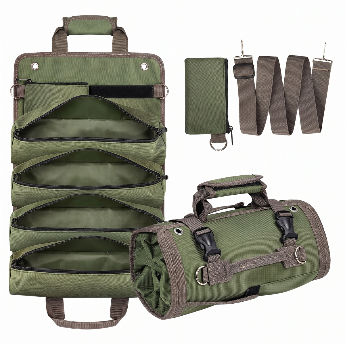 Hike & Haven Werkzeugtasche Gruen Packshot