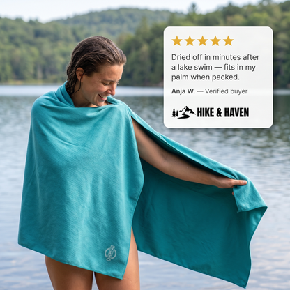 Hike & Haven Reisehandtuch Kundenbewertung