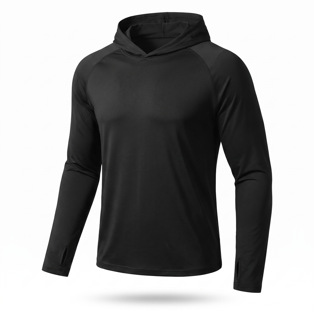 UV-Schutz-Longsleeve, Schwarz