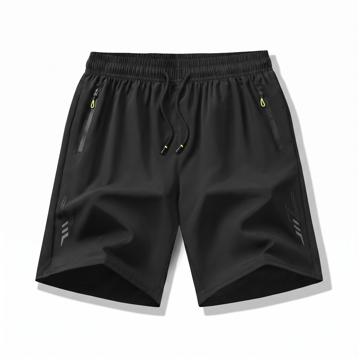 Laufshorts Herren Plus Size, Schwarz