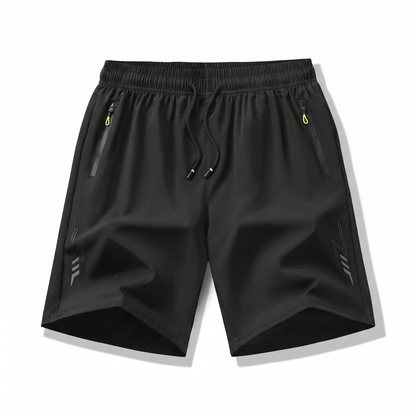 Laufshorts Herren Plus Size, Schwarz
