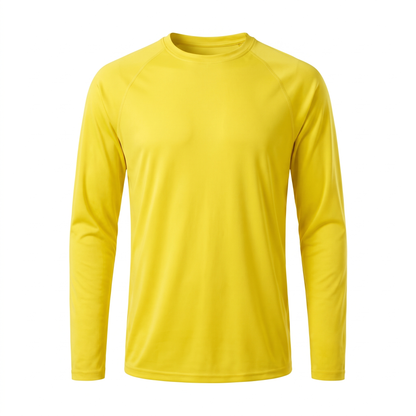 Langarm-Laufshirt Herren, Gelb