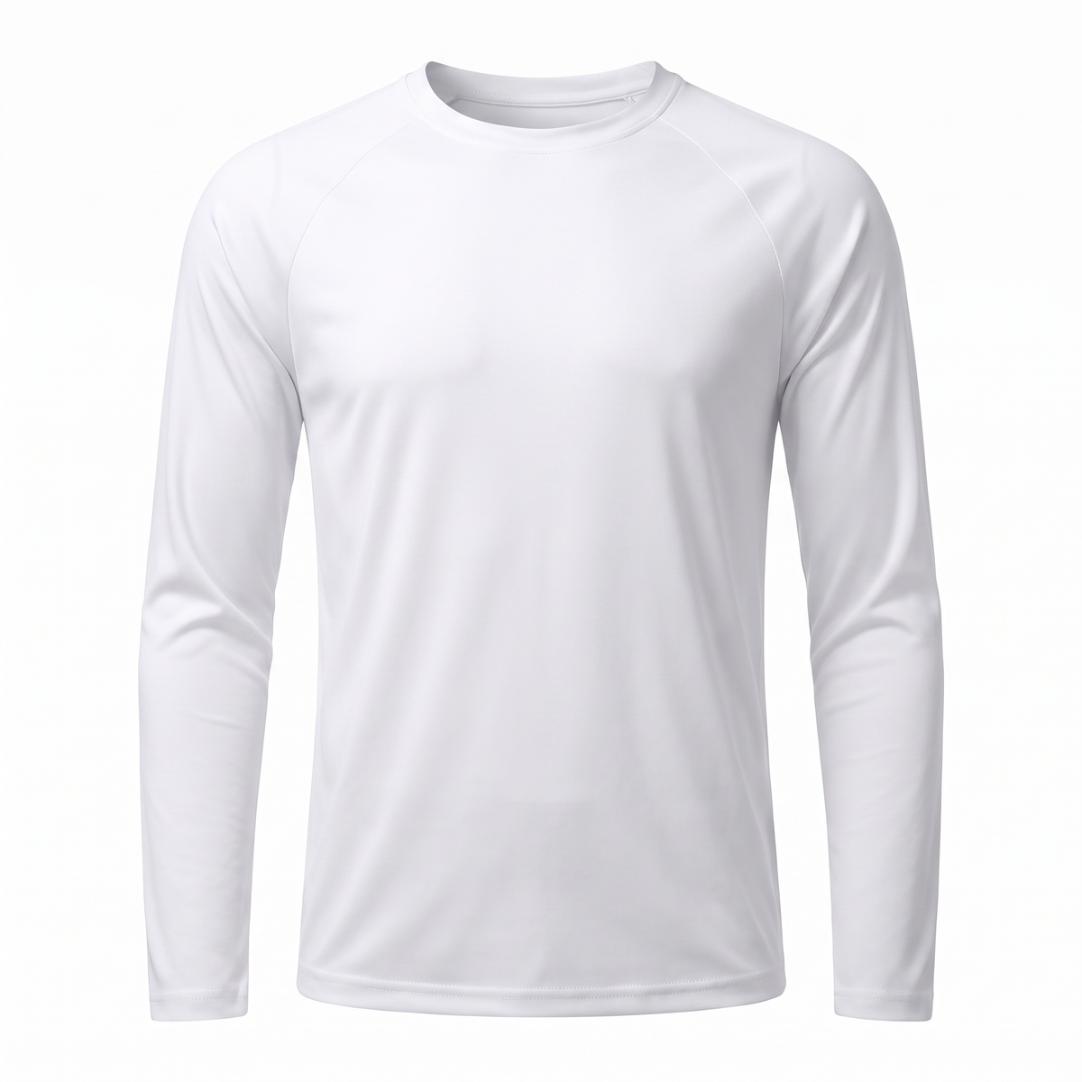 Langarm-Laufshirt Herren, Weiss