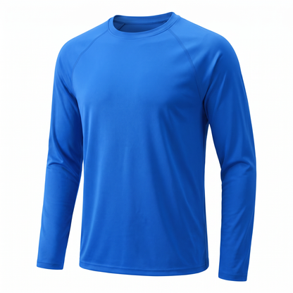 Langarm-Laufshirt Herren, Blau