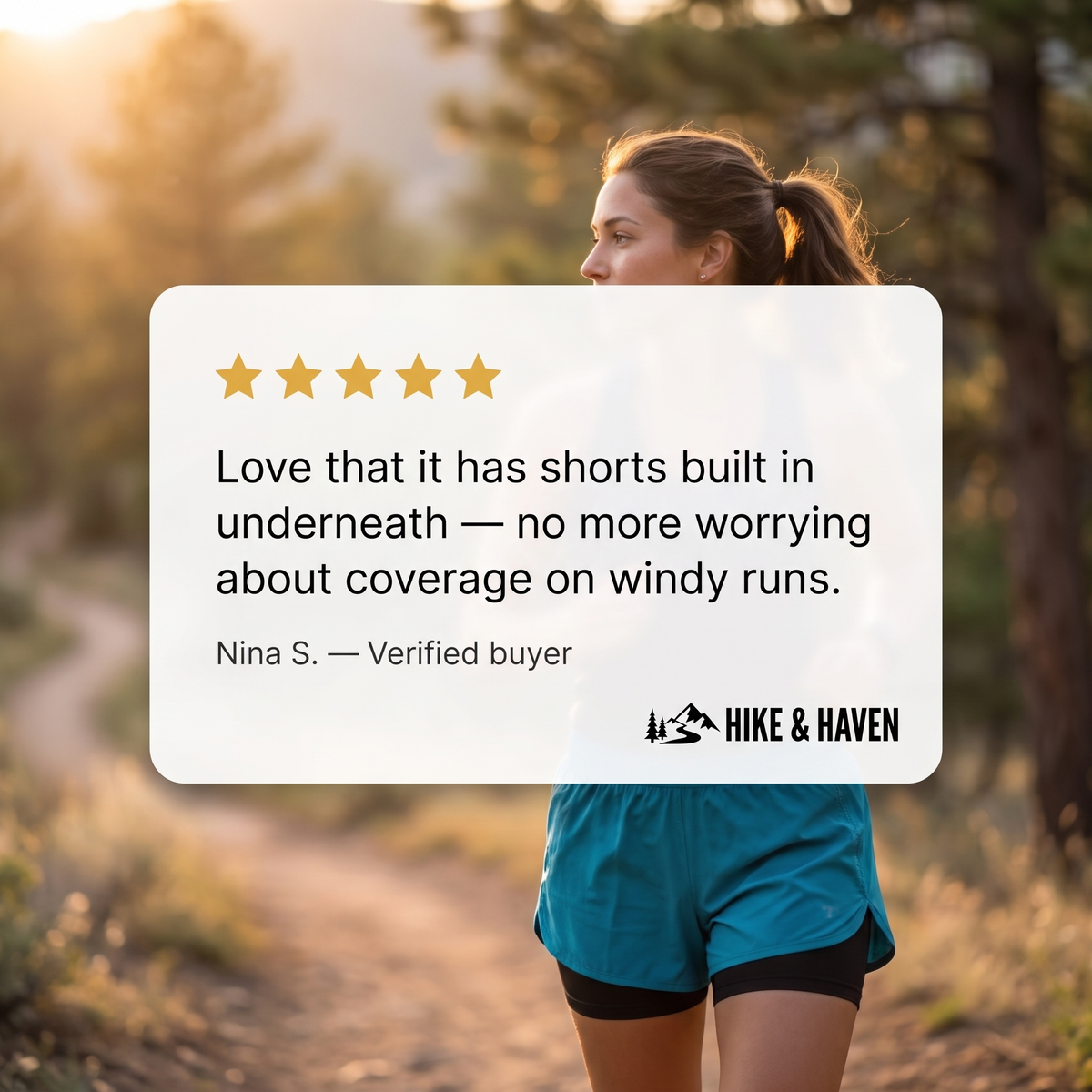 Kundenbewertung der 2-in-1 Laufshorts